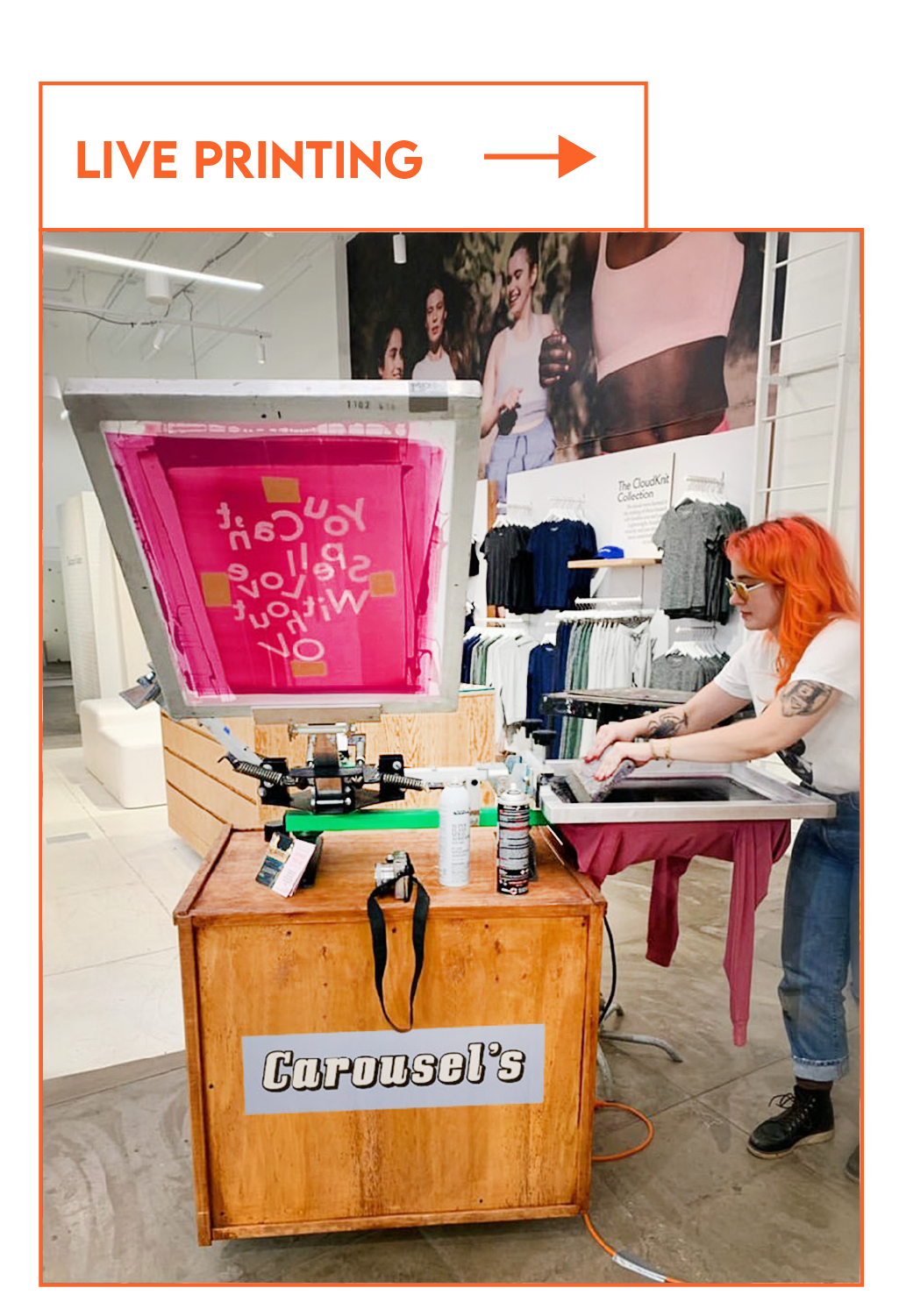 Live Screen Printing  Screen Printing Promotional Products